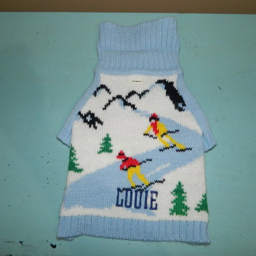 Mark & Graham Downhill Skier Dog Sweater 